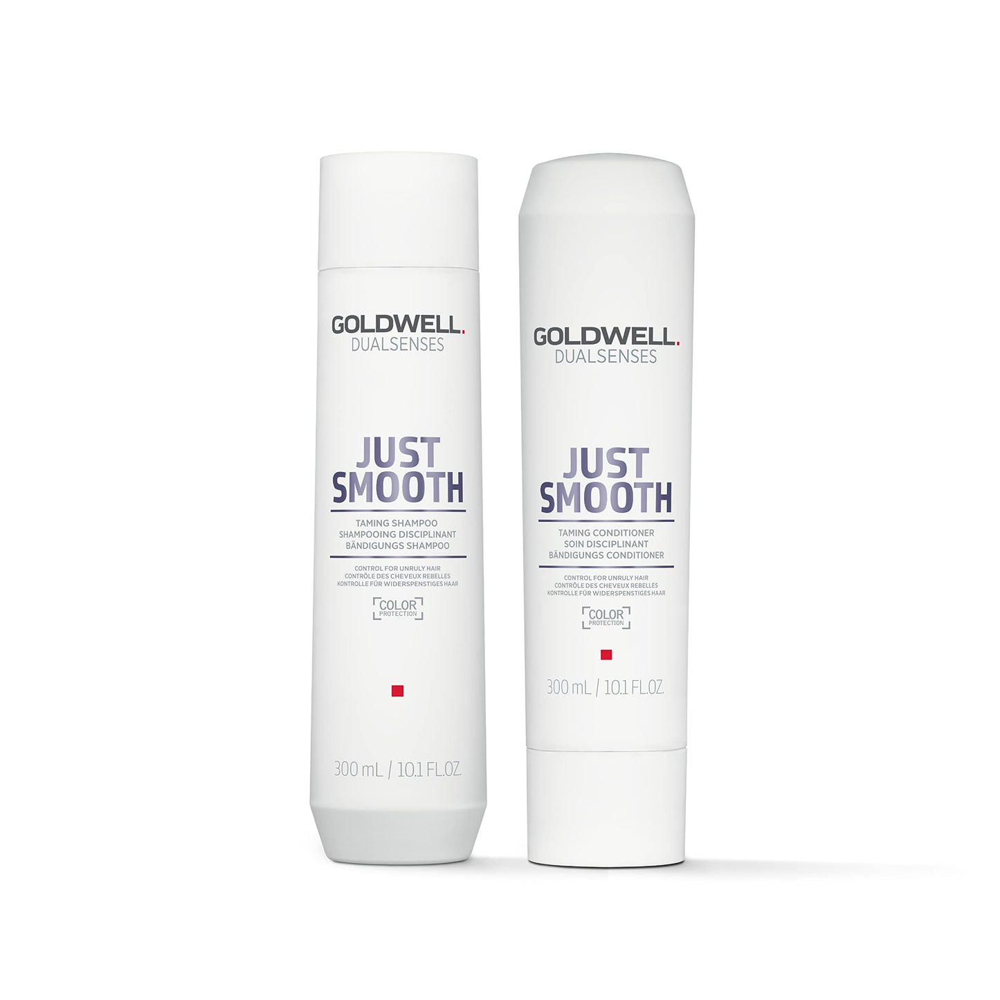 Goldwell Dualsenses Just Smooth Taming Anti-Frizz & Humidity Control Shampoo and Conditioner Standard Bundle