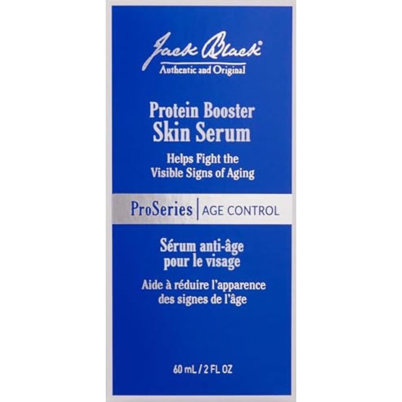 Jack Black Protein Booster Skin Serum, ProSeries Age Control - Anti Aging Serum for Men, Mens Face Serum, Face Serum for Men, Peptide and Antioxidant Serum for Face, Skin Care for Men, Mens Skincare