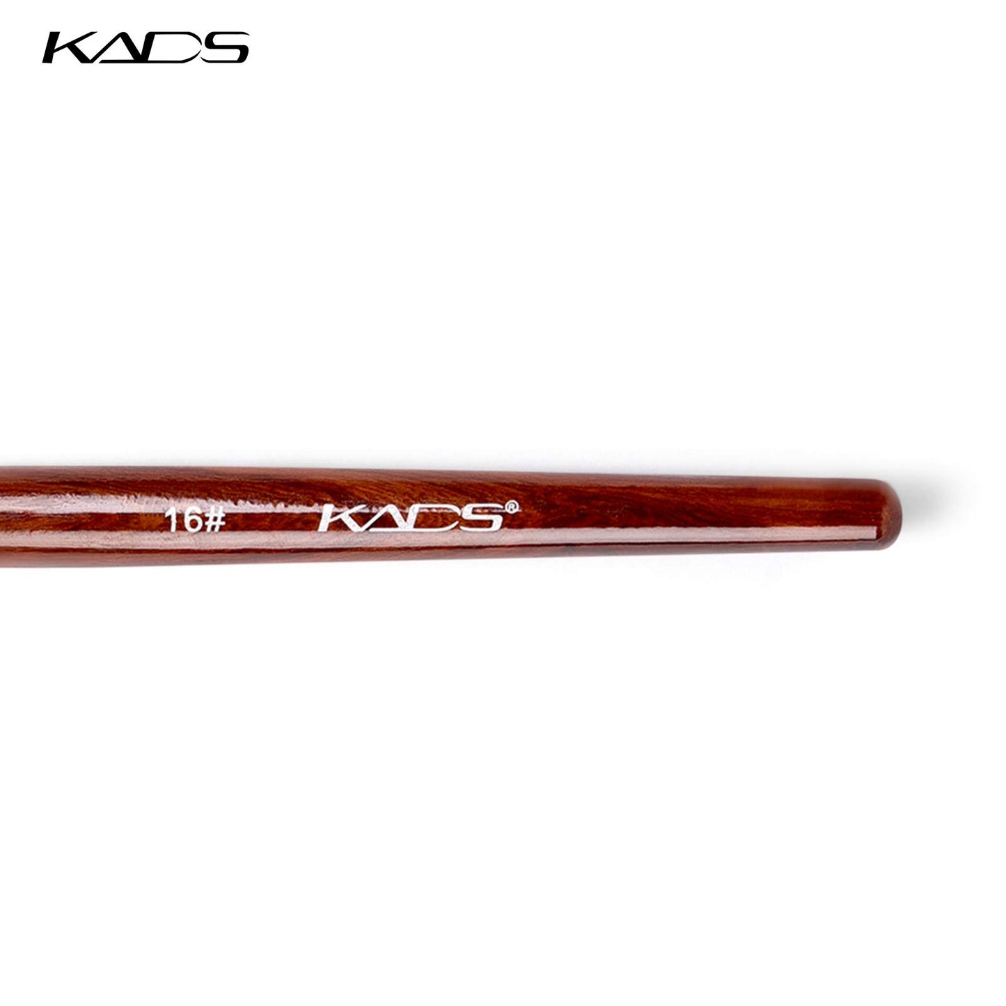 KADS 100% Kolinsky Sable Acrylic Nail Art Brush Red Wood Pen Nail Brush Size 12# 14# 16# 18# 20# Nail Art Manicure Tool Set (size16)