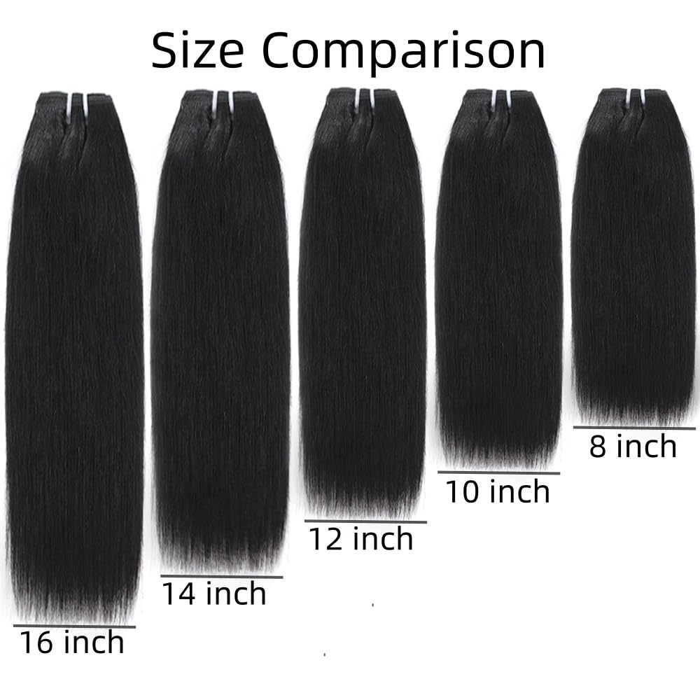 Brazilian Straight Virgin Hair Bundles - 10A Quality 100% Unprocessed Human Hair | Natural Color, 10 Inch, 4 Bundles