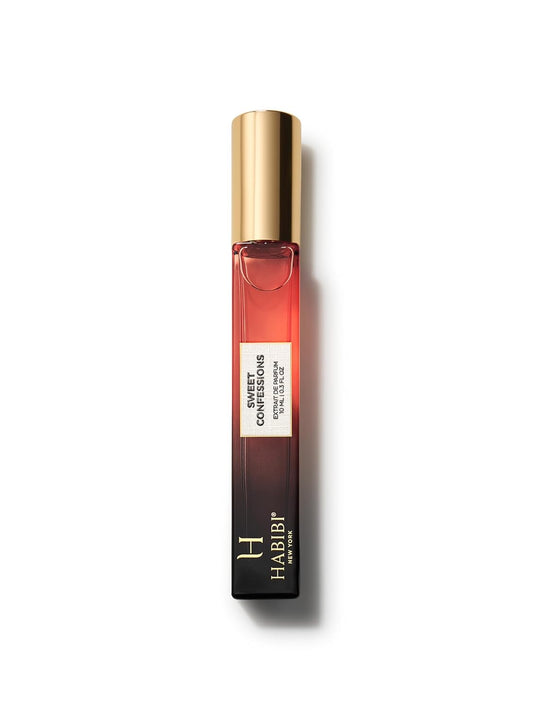 H HABIBI Sweet Confessions Extrait De Parfum - Travel Size Arabian Perfume for Men & Women | 10ml Luxury Fragrance in Leather Case