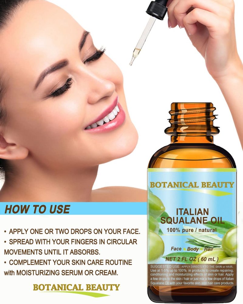 SQUALANE Oil - 100% Pure & Natural Moisturizer for Face, Body & Hair | 4 fl. oz (120 ml)