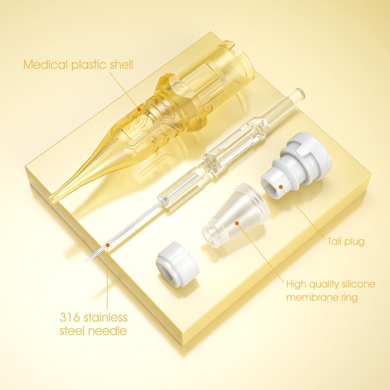Tattoo Cartridge Needles-60pcs Assorted Tattoo Needle Cartridge for tattooing #12 Round Liner Shader Magnum 1RL 3RL 5RL 7RL 9RL 5RS 7RS 9RS 5RM 7RM 9RM 15RM Tattoo Cartridges for Tattoo Gun Machine