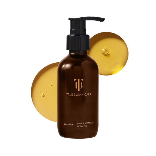 True Botanicals Pure Radiance Body Oil | Anti-Aging Body Oil for All Skin Types | Moisturize & Restore Skin Health | Dermatologist Tested, All Natural, Vegan, Clinically Proven | 3.9 fl oz | 114 ml