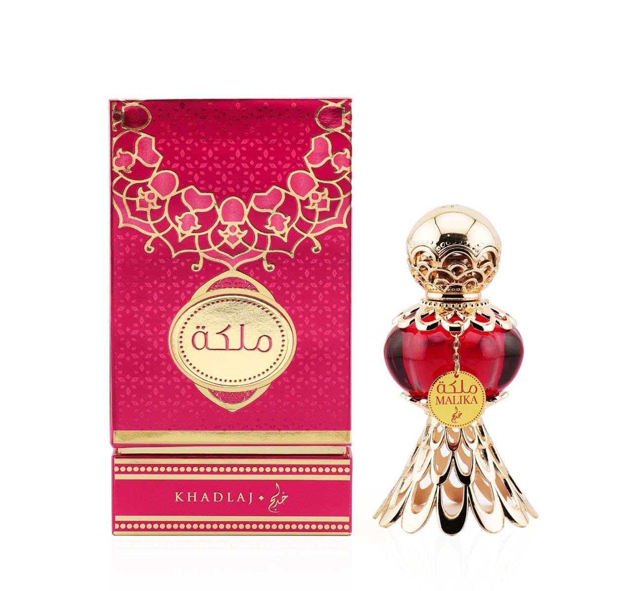 Khadlaj Malika Red Concentrated Perfume Oil for Women, 20 ml/ 0.7 Ounce