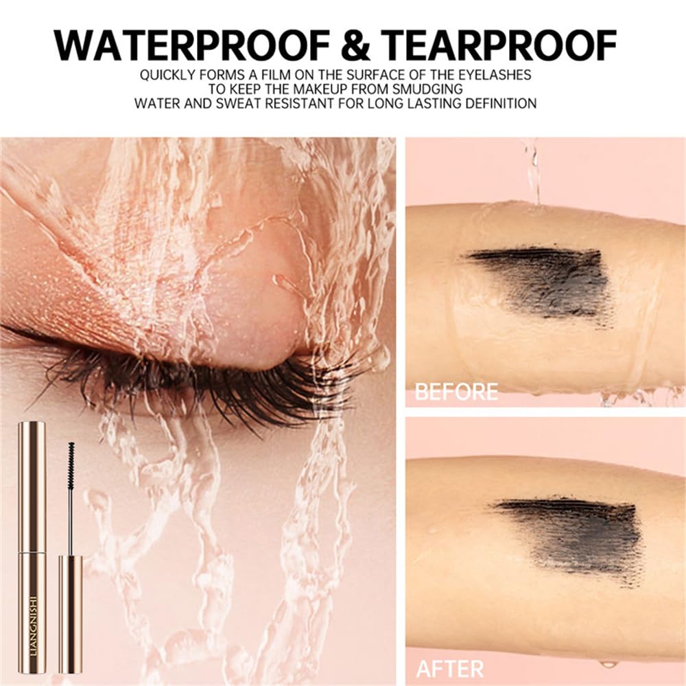 Mascara, Natural Long-Lasting Formula, Black and Brown Shades