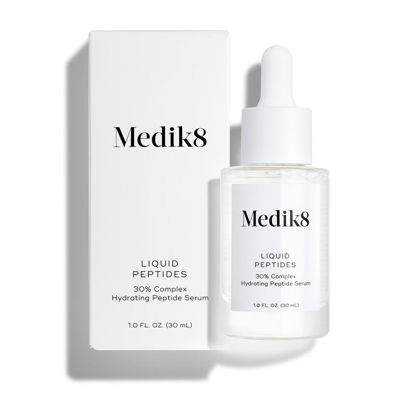 Medik8 Liquid Peptides - Multi Peptide Face Serum For Women and Men - Smooths Wrinkles and Fine Lines - Hydrating Serum - 1.0 oz
