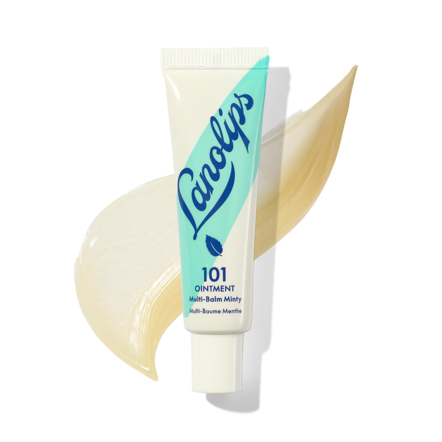 Lanolin 101 Multipurpose Ointment - Lanolin Lip Balm & Healing Ointment for Skin Barrier Repair - Moisturizer for Dry Lips, Cuticles & Elbows - No Petroleum Formula - Peppermint (0.35 oz)