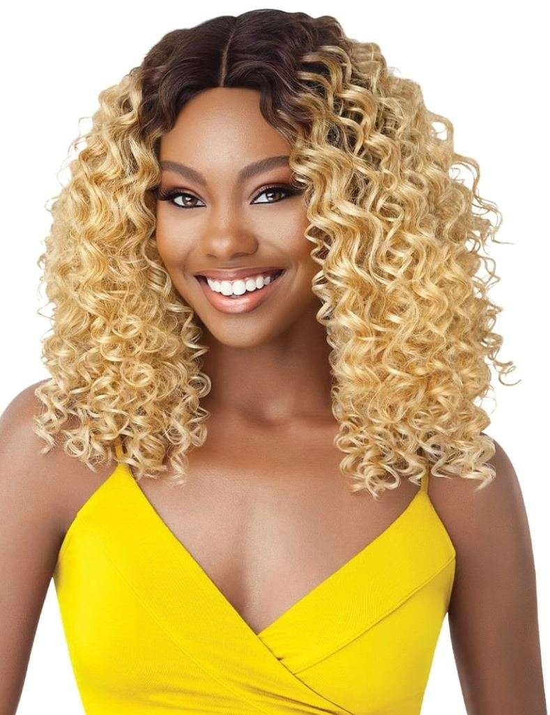 THE DAILY WIG Outre Synthetic Hair Lace Front Wig Hand-Tied Lace Part Wig Deandra (S1B/30)