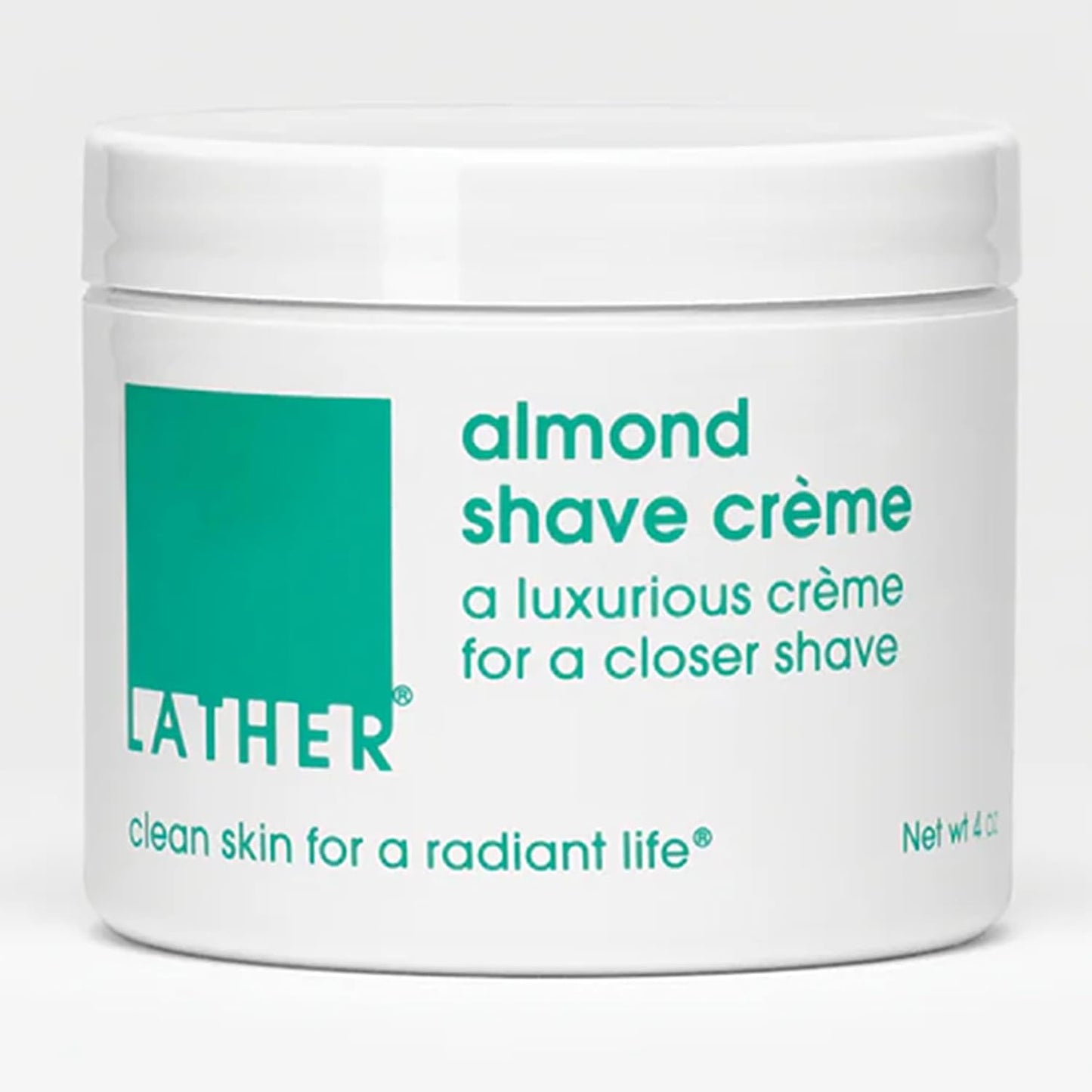 Almond Shave Crème - Non-Foaming Luxurious Shaving Cream for Sensitive Skin | 4 oz - Vegan & Cruelty-Free