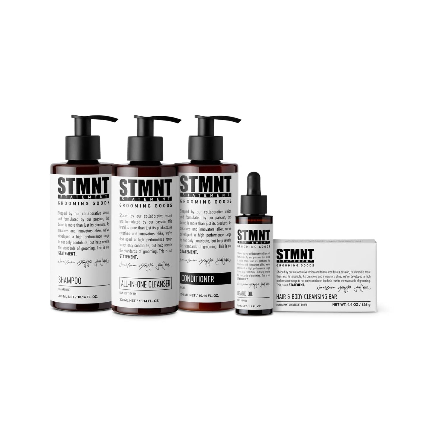 STMNT Grooming Goods Shampoo, 25.3 oz | SLS/SLES Sulfates Free | Activated Charcoal & Menthol | Removes Build Up | Fuller Feeling Hair