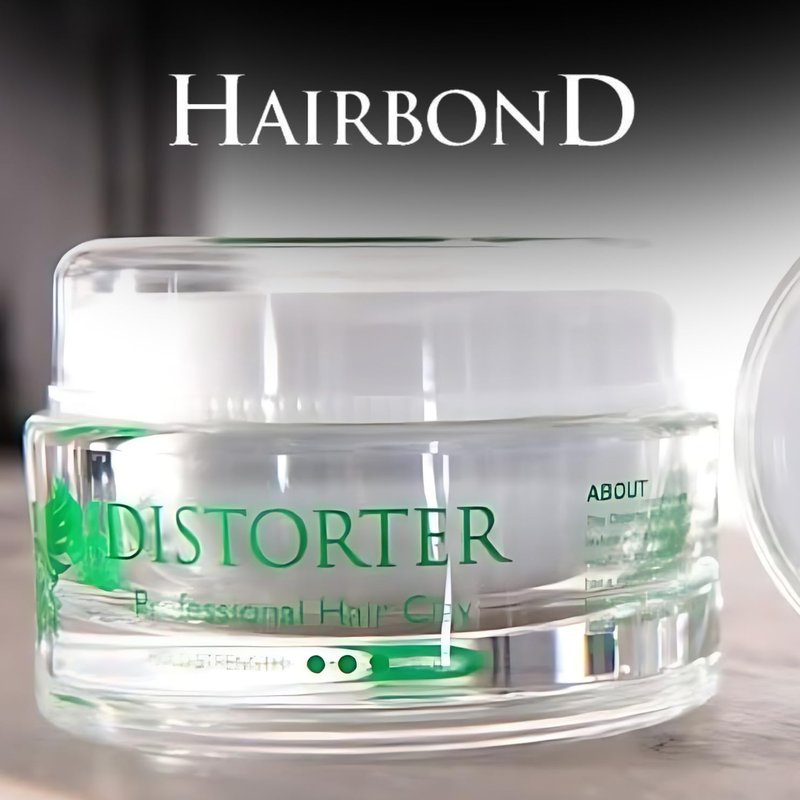 Hairbond Distorter Hair Clay for Men - Medium Hold, Maximum Texture, Matte Finish | 3.4oz