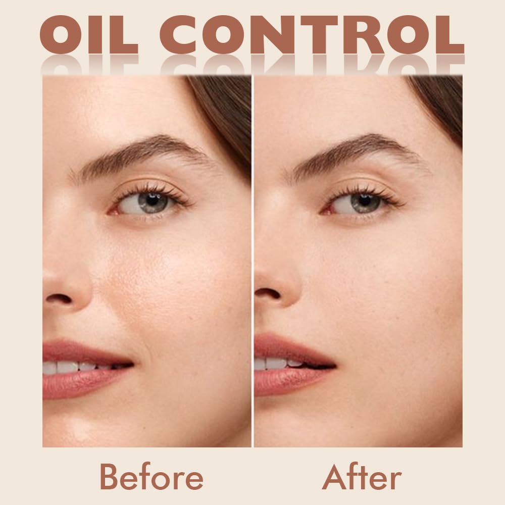 evpct Oil Control Pressed Face Powder Compact for Women, Translucent Setting Powder Makeup Foundation for Women, Waterproof Long Lasting Lightweight, polvo compacto de maquillaje, 220 Sand