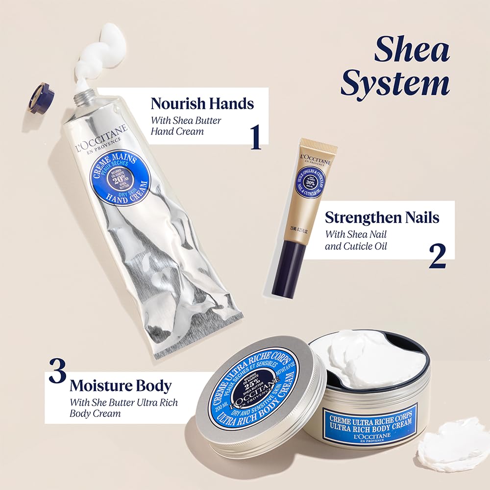 L'OCCITANE Organic Shea Butter Hand Cream - Nourishing & Fast-Absorbing | Vegan, Non-Greasy, Moisturizes Dry Hands