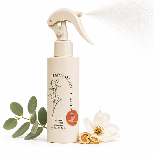 Harmonize Beauty Leave-In Conditioner - 3-in-1 Detangler & Heat Protectant Spray - Sulfate-Free - Lightweight for All Hair Types - Frizz Control - Protects & Hydrates without Buildup - 4.9 fl oz