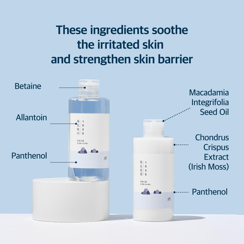 Dokdo Toner & Lotion Set - Gentle Exfoliating Hydration for Sensitive Skin | 6.76 fl. oz