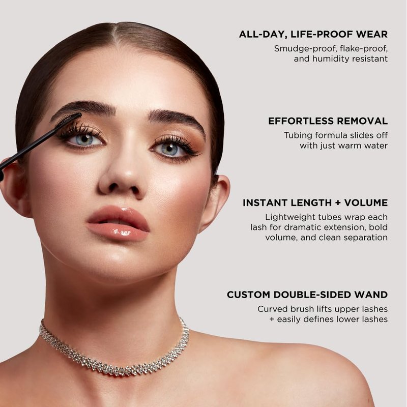 Sigma Beauty Lash Icon Lengthening & Volumizing Tubing Mascara (Black) — Smudge Resistant Mascara with Curved Wand, Lightweight Buildable Formula for Defined, Lifted Lashes and All Day Wear