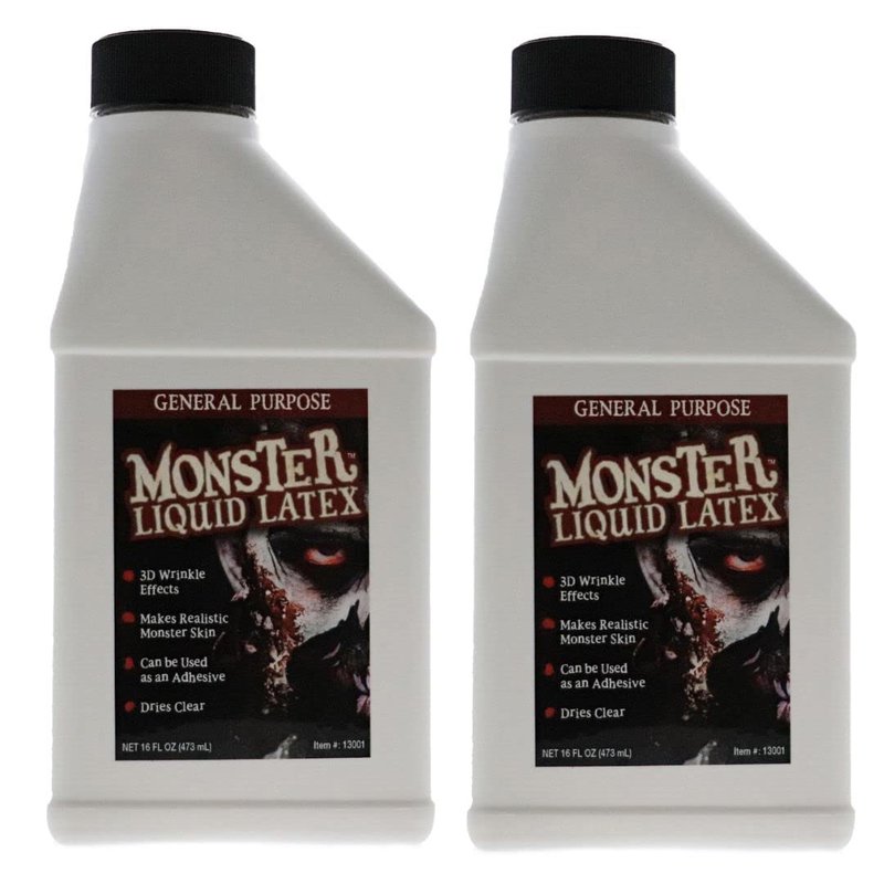 FX Monster Liquid Latex - Special Effects Makeup for Halloween Costumes | 2 Pack for Zombie & Vampire Looks