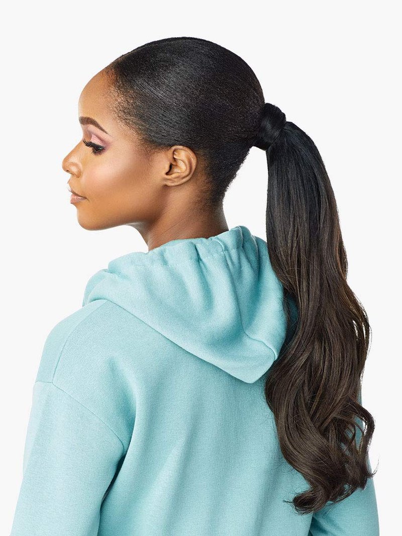 Sensationnel Instant Updown Halfwig Pony - Iud 6 4 Style in 1 Half Wig And Pony Drawstring (1 JETBLACK)
