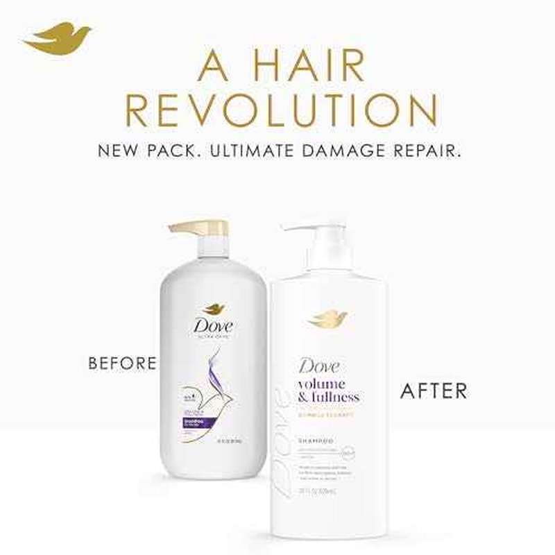 Dove Shampoo Volume & Fullness for Fine, Thin Hair with Bio-Protein Care Technology and Biotin 28 Fl Oz