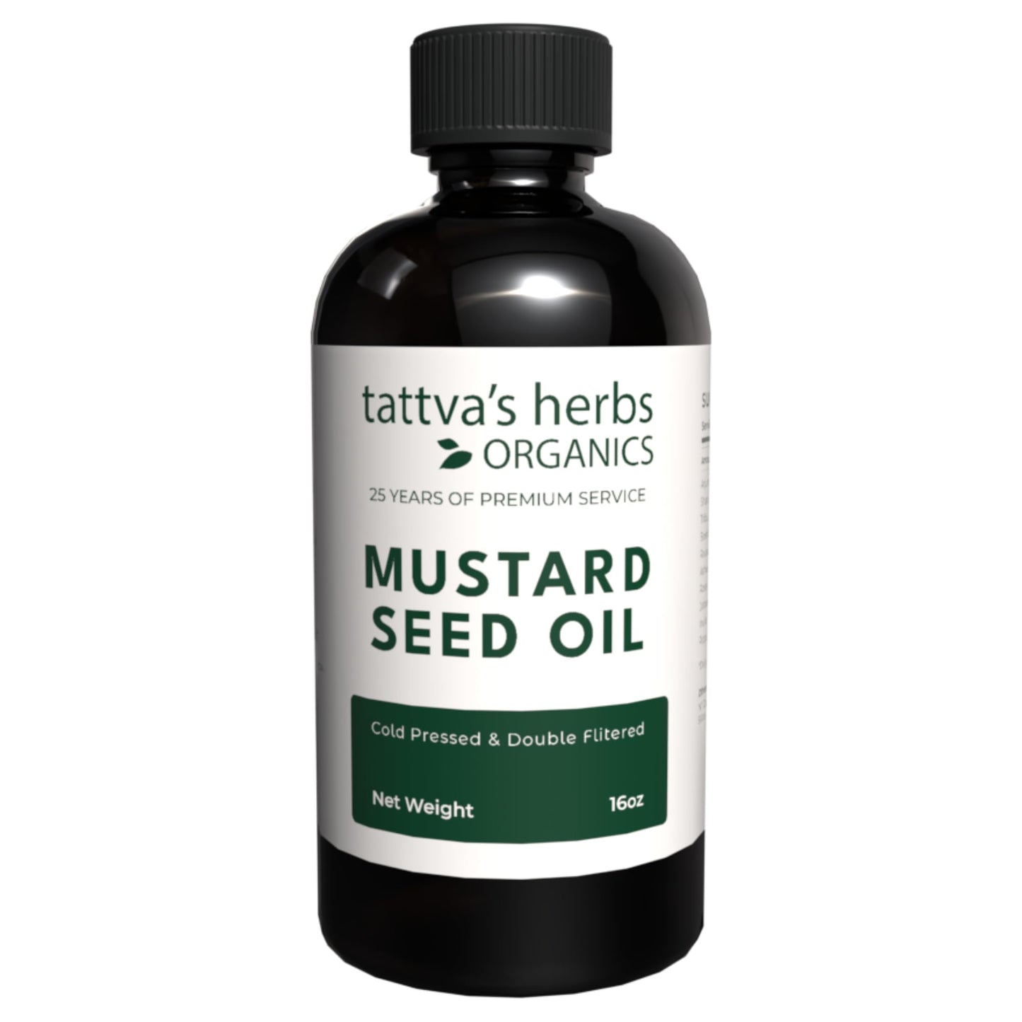 Tattva's Herbs Unrefined Cold Pressed Mustard Seed Oil for Hair & Body, 16oz