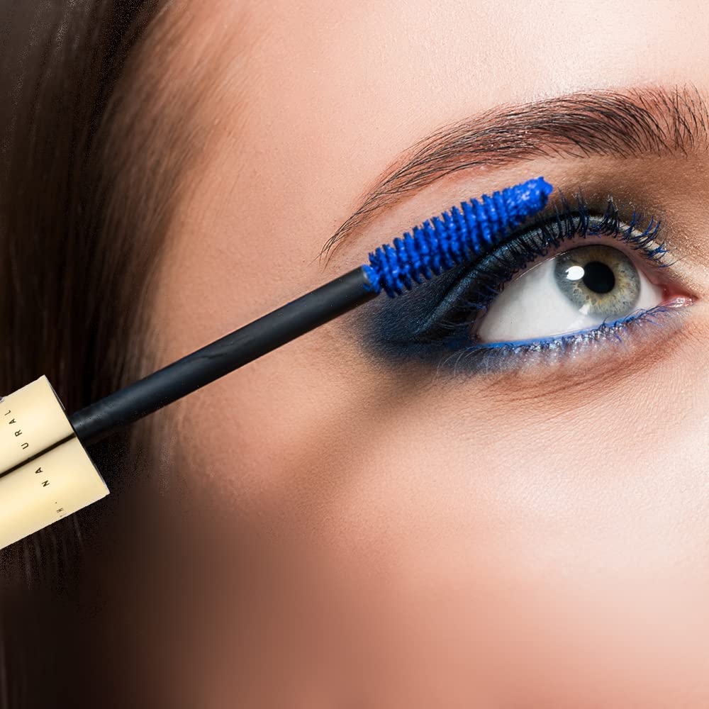 Vegan Black & Blue Mascara Bundle for Sensitive Eyes, Natural Hypoallergenic mascara, Lengthening and Volumizing for Natural Looking, Cruelty Free, Ophthalmologist Tested- By Gaya cosmetics