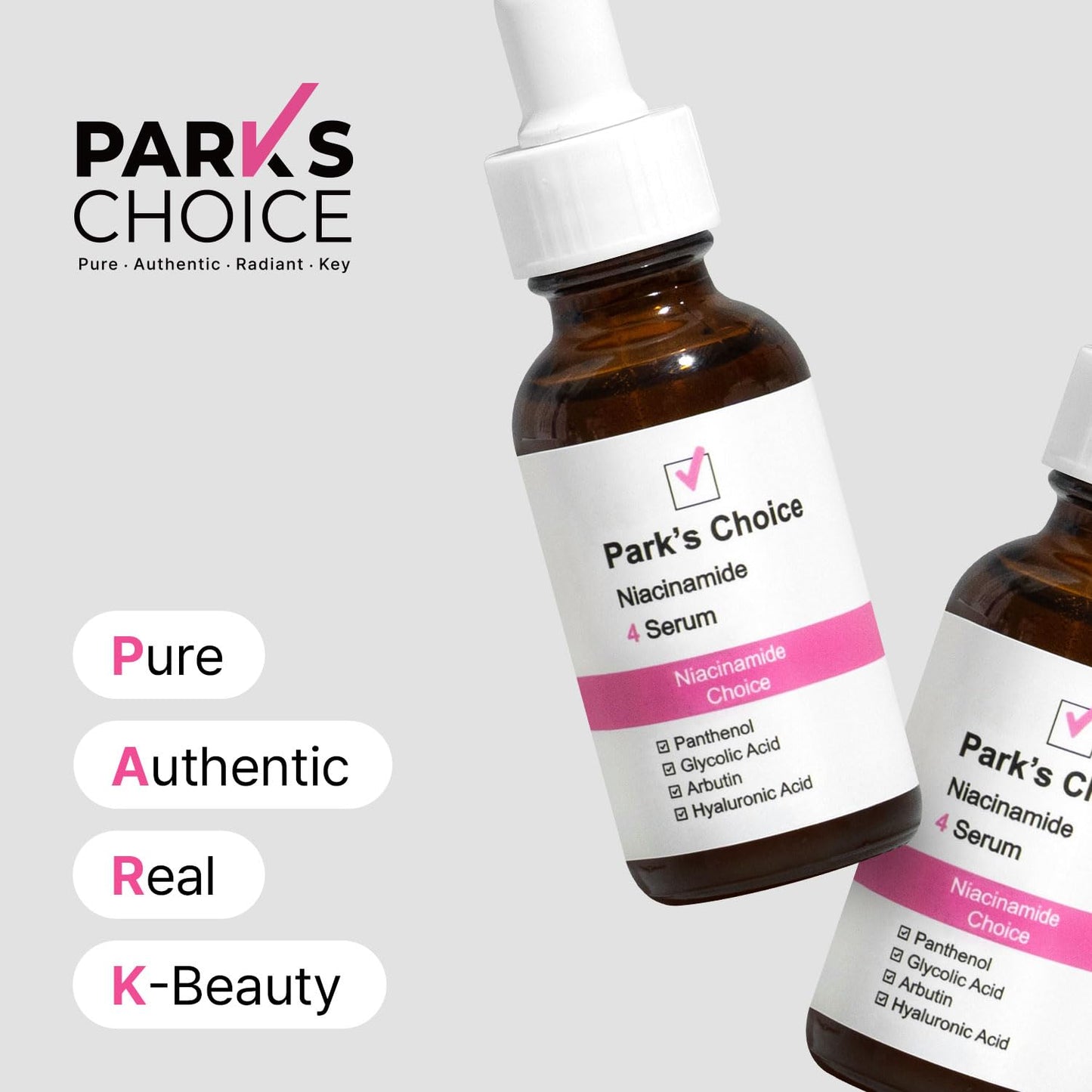 Niacinamide 4% Serum for Oily Skin | Pore Minimizing Serum & Oil Control Serum | Vitamin B12 Facial Serum for Dark Spots & Even Skin Tone | Korean Skincare | Park’s Choice