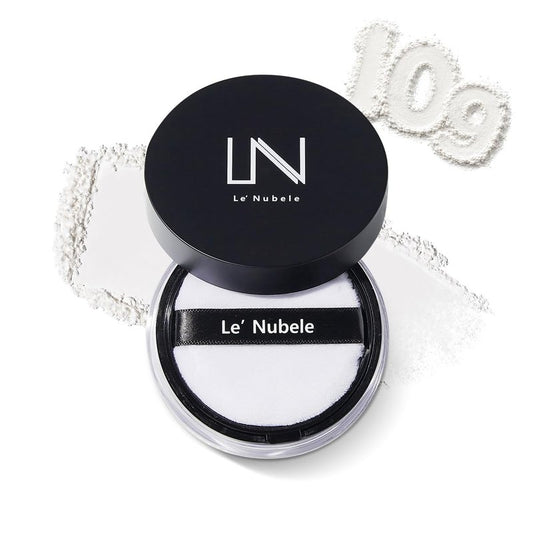 Le Nubele Azulene Face Cover Fixing Powder for Oily Sensitive Skin | Azulene + Talc Free | Blurring Setting Powder, Translucent Face Powder, Setting Powder Makeup, Korean Makeup | 10g•0.35oz