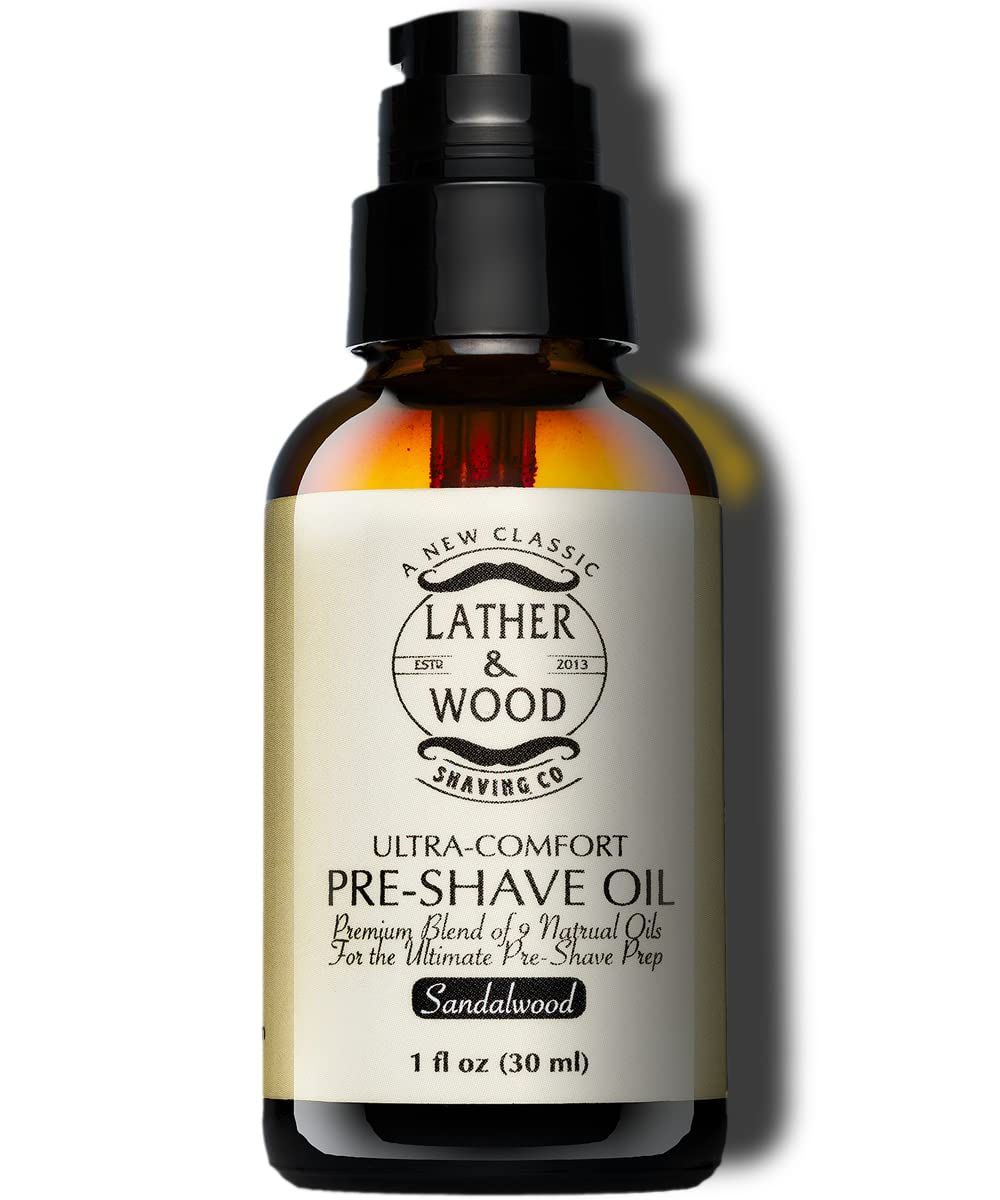 Lather & Wood Pre Shave Oil For Men