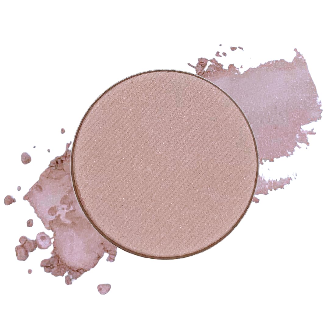 Honeybee Gardens Pressed Powder Eye Shadow Single Refill, Canterbury, Matte Light Dusty Plum, Long-Wearing Crease-Resistant Mineral Color with Botanicals, No Case or Applicator