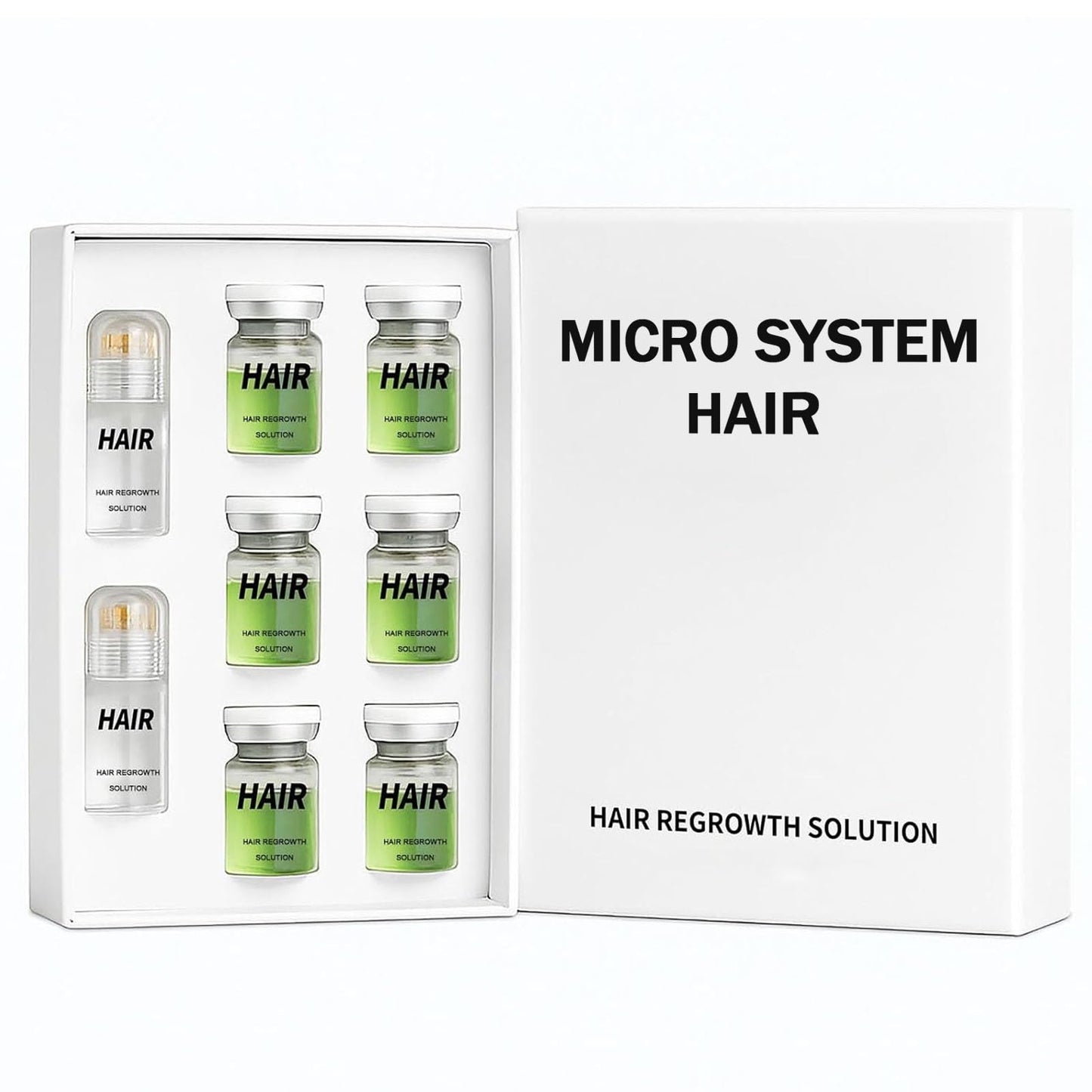 Hair Regrowth System – Advanced Hair Growth Treatment with Ginseng, Eclipta Prostrata, Peppermint Oil & Ginger Root, Thickening Serum for Men & Women (1)