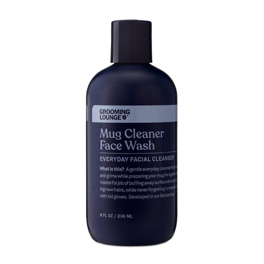 Grooming Lounge Mug Cleanser, Everyday Facial Cleanser For Men, Natural Face Wash, Sensitive Skin. Face Cleanser for a Hydrating, Deep Clean, 8 oz.