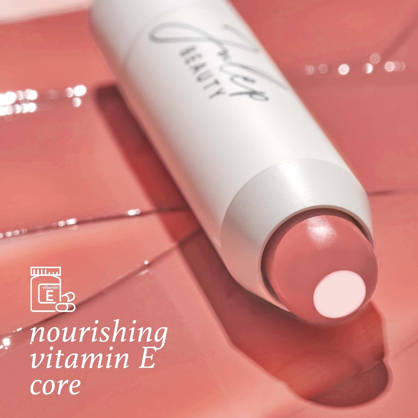 Julep Tinted Lip Balm - Cashmere Nude, Buildable Color, Hydrating Vitamin E & Sunflower Butter | Vegan, Long-Lasting Gloss Finish
