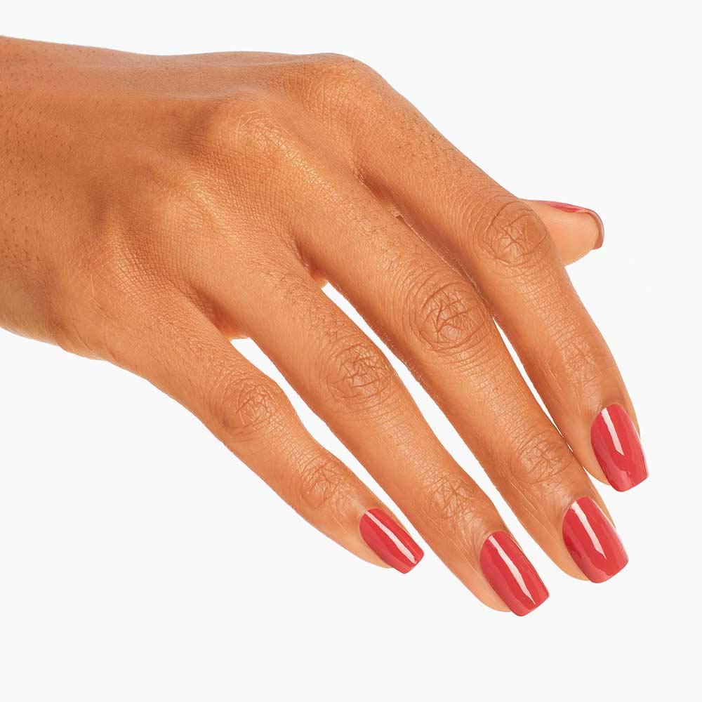 OPI Nail Lacquer My Solar Clock is Ticking | Opaque Dark Orange Crème Chip Resistant Nail Polish | Peru Collection