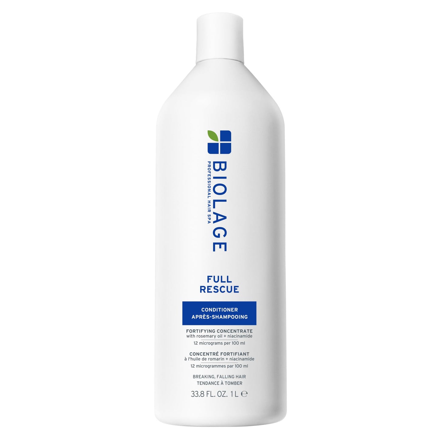 Biolage Full Rescue Conditioner - Fortifies & Densifies Thin Hair, Rosemary Oil & Niacinamide, Vegan & Cruelty-Free, 33.8 Fl Oz