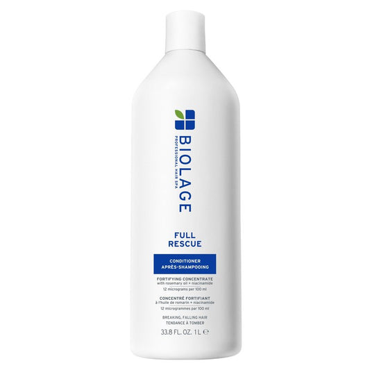 Biolage Full Rescue Conditioner - Fortifies & Densifies Thin Hair, Rosemary Oil & Niacinamide, Vegan & Cruelty-Free, 33.8 Fl Oz