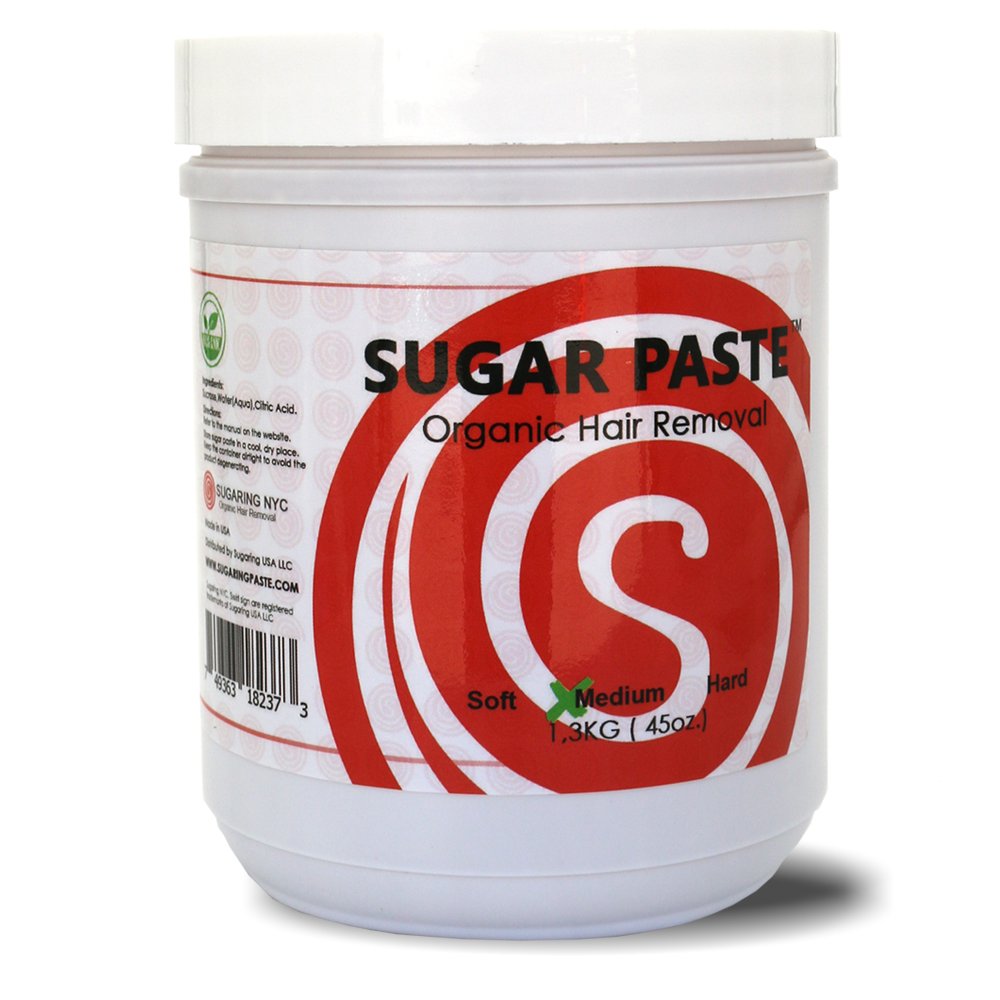 Medium Sugaring Paste for Hair Removal - Gentle Formula for Legs, Arms & Armpits | Healing Moisturizing Lotion