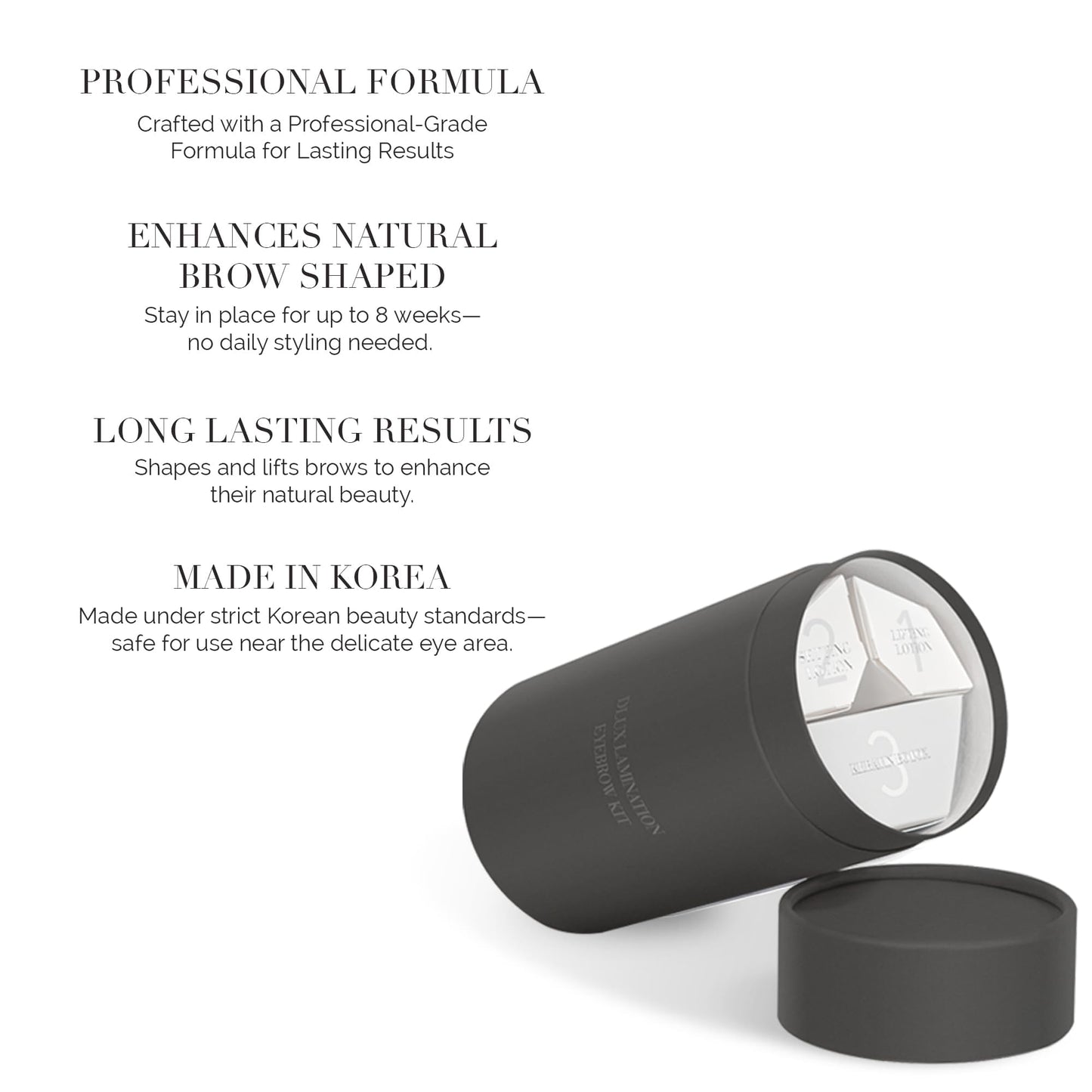 DLUX PROFESSIONAL Luxury Keratin Brow Lamination Kit for Eyebrow Lift, Eyebrow Curling, Lift Kit, Lifting,Perm Sensitive Skin Users