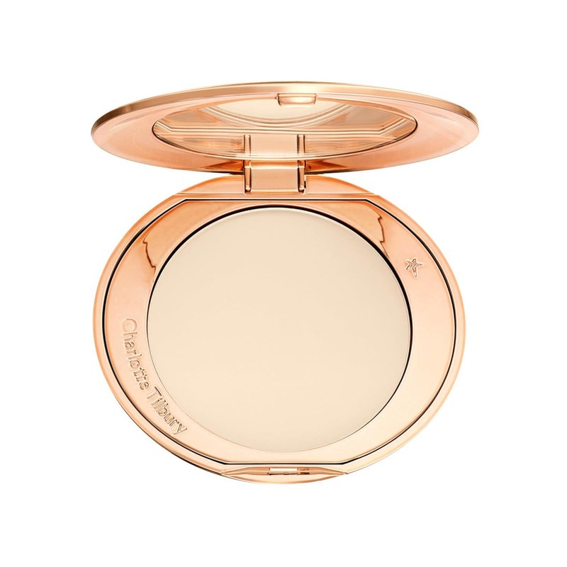 Charlotte Tilbury Airbrush Flawless Finish Setting Powder - Pore-Blurring Face Makeup for Shine Control | Soft-Focus Finish