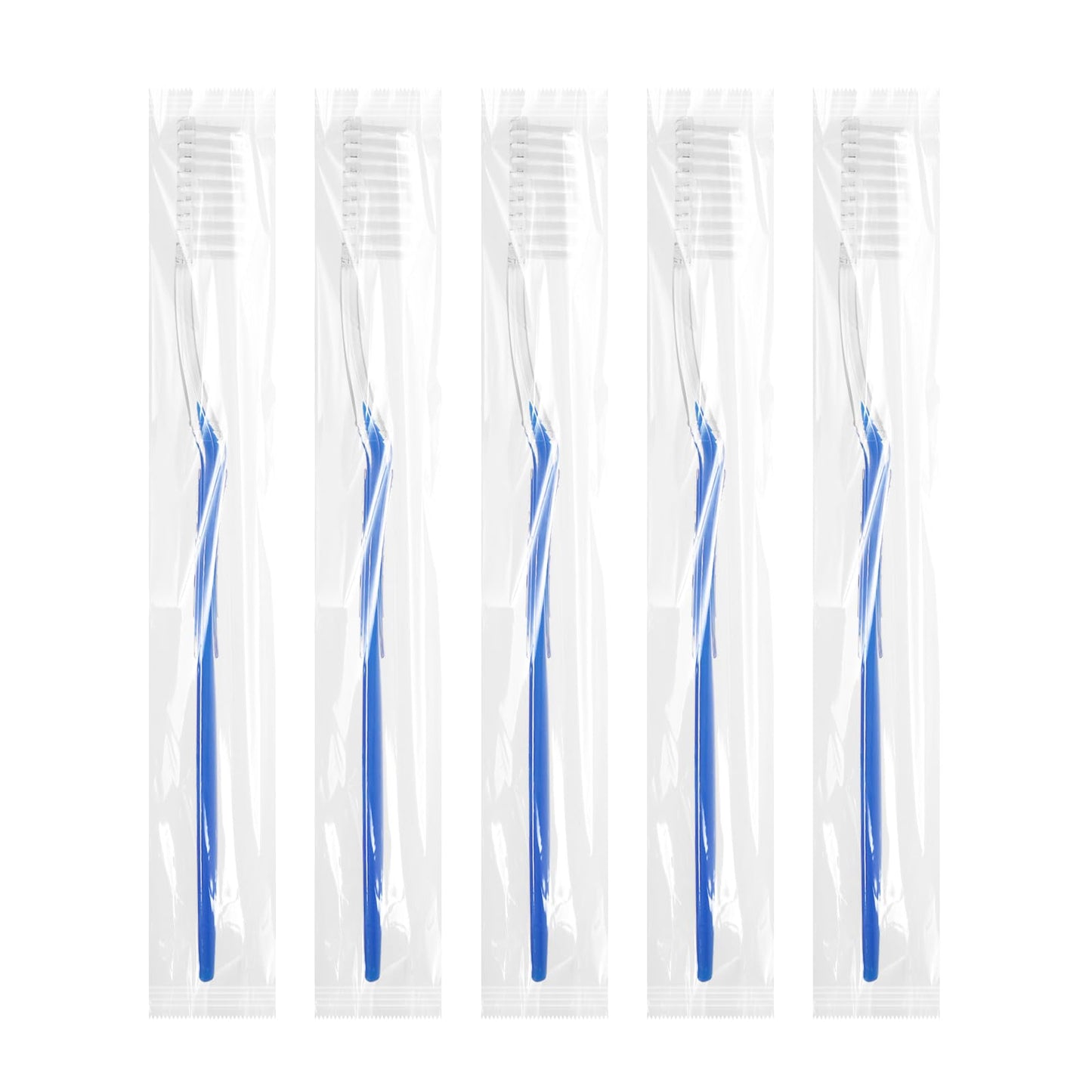 HQSLsund 150 pcs Prepasted Disposable Toothbrushes Bulk Individually Wrapped Pre Pasted Soft Bristle Tooth Brush Set Travel Toothbrushes for Homeless Gift Hotel Camping Travel