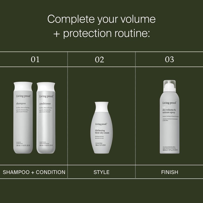 Living proof Full Shampoo & Conditioner Duo Volume & Moisturizing Set for Thin Hair, Paraben & Silicone Free, Safe for Color Treated Hair