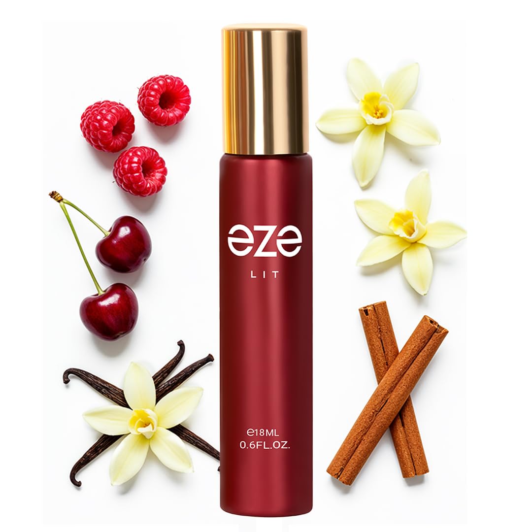 Eze LIT Perfume for Women 0.6 Oz EDP Raspberry Jasmine Musk Vanilla Cherry