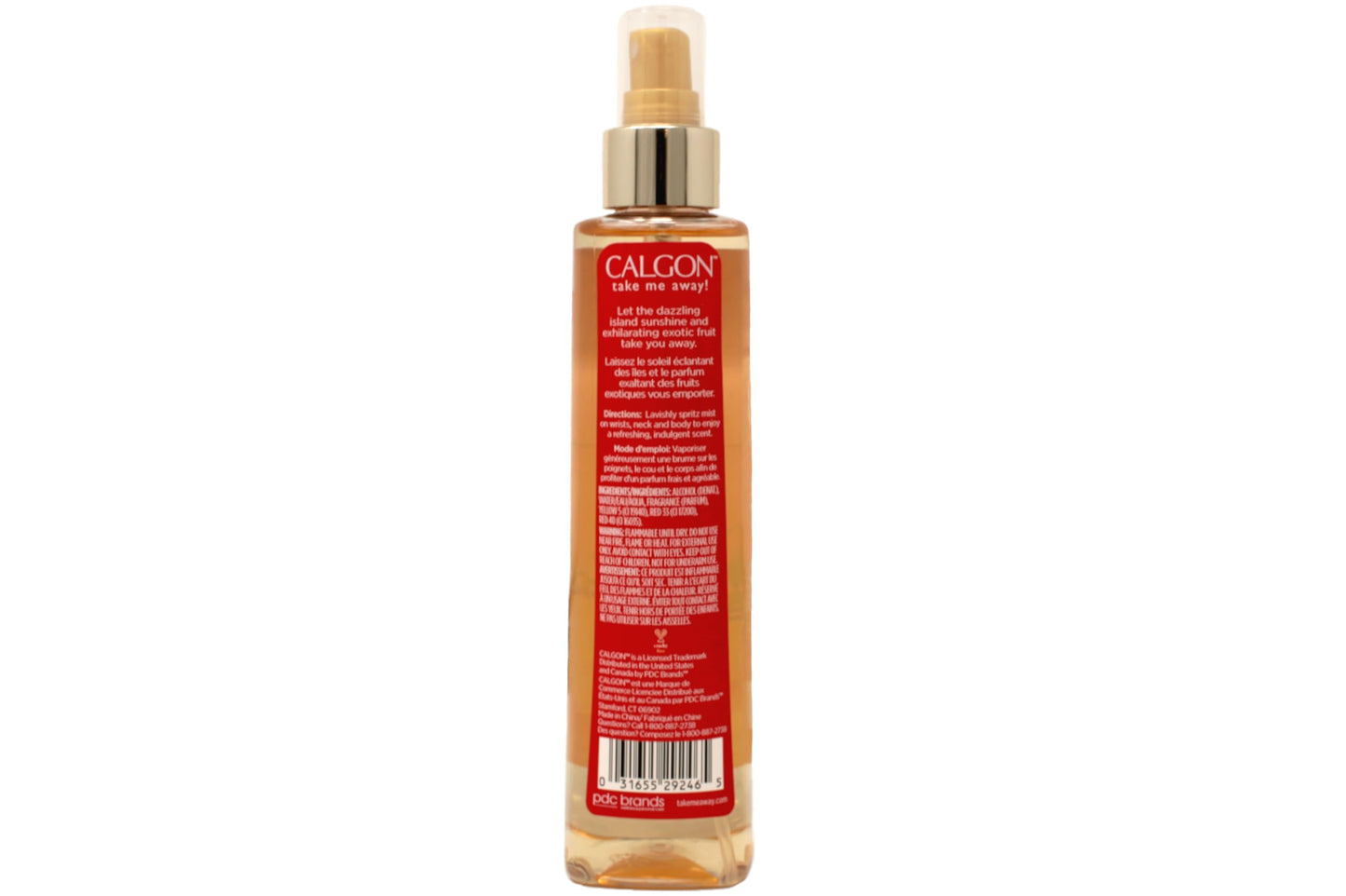 Calgon Hawaiian Ginger Fragrance Body Mist 8 oz (Pack of 3)