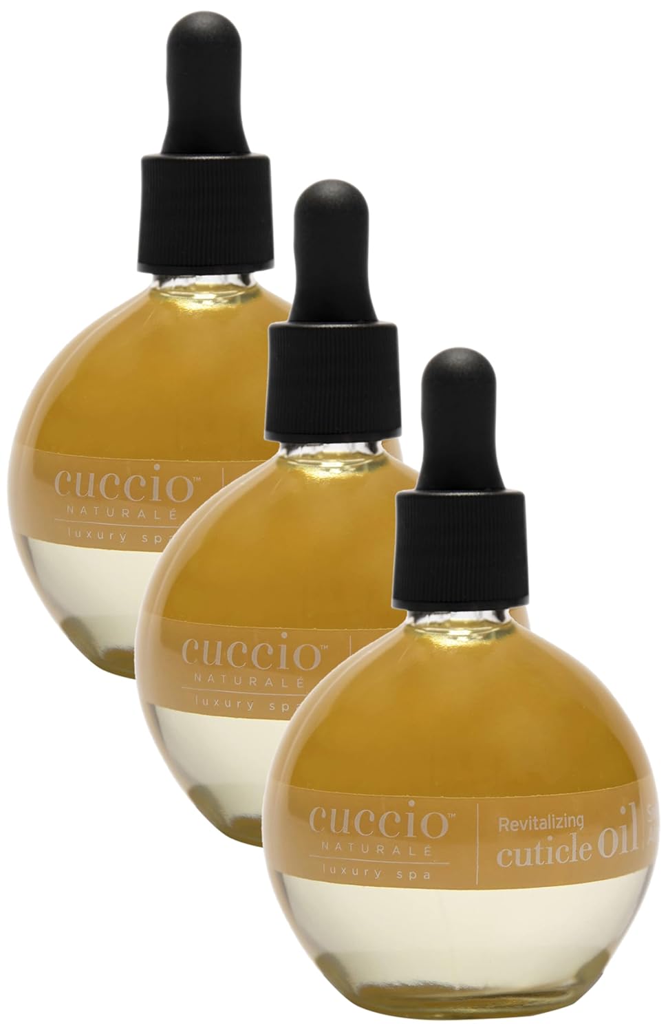 Cuccio Naturale Revitalizing Hydrating Cuticle Oil - Repair Damaged Skin & Nails - Vanilla Bean & Sugar - 2.5 Oz (Pack of 2)