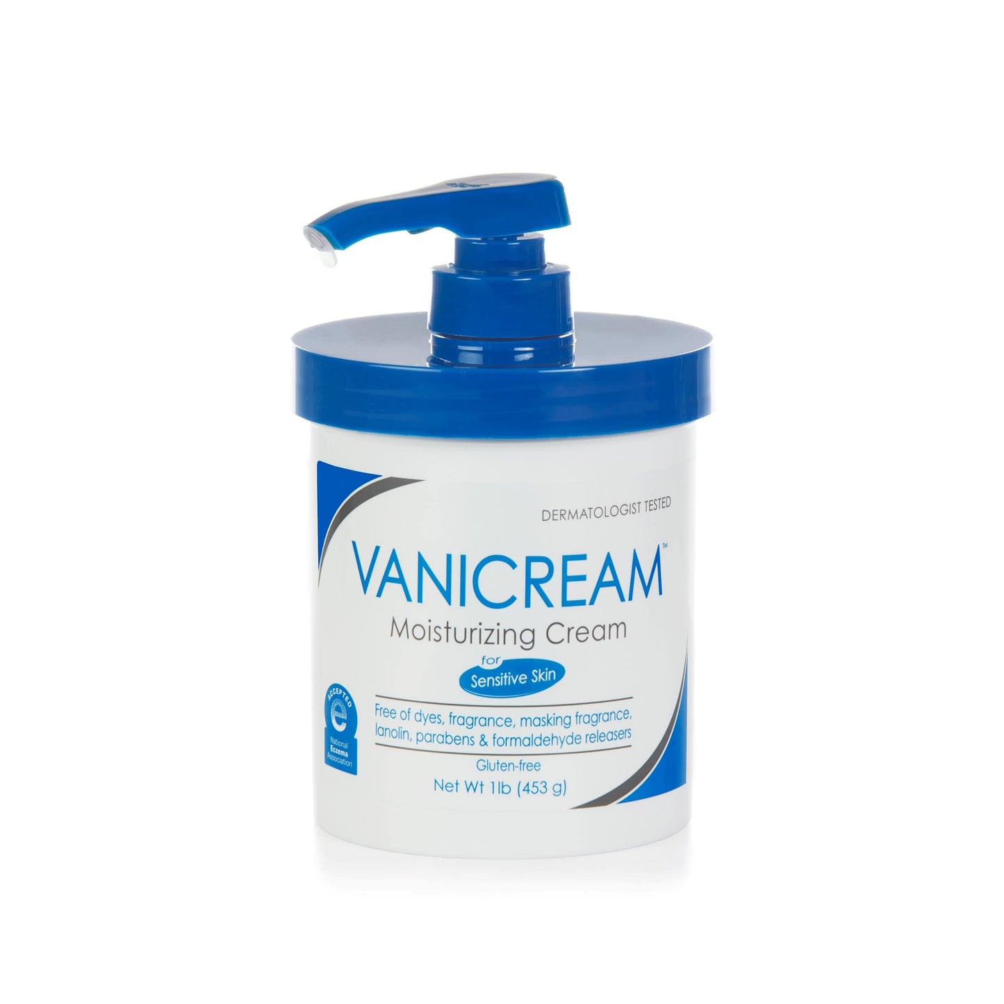 Vanicream Moisturizing Skin Cream 16 Ounces and Pump Dispenser 16 fl oz Moisturizer for Sensitive Skin