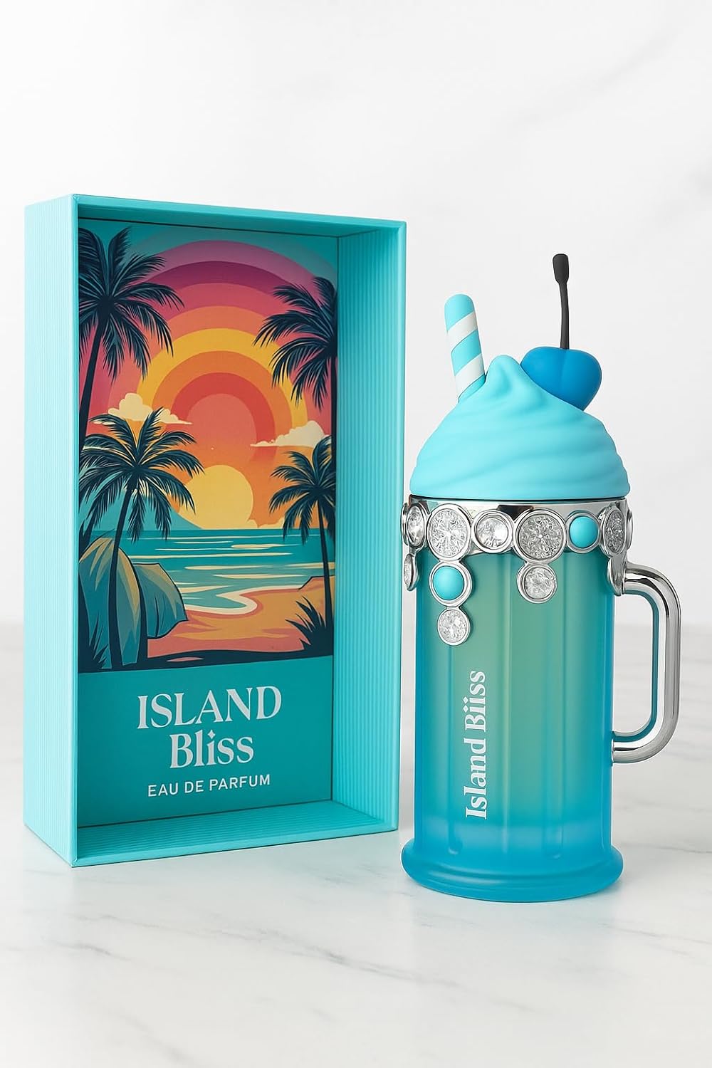 Island Bliss Eau de Parfum Spray for Men - Fresh Tropical Fruity & Aquatic Scent | 3.4 oz / 100ml