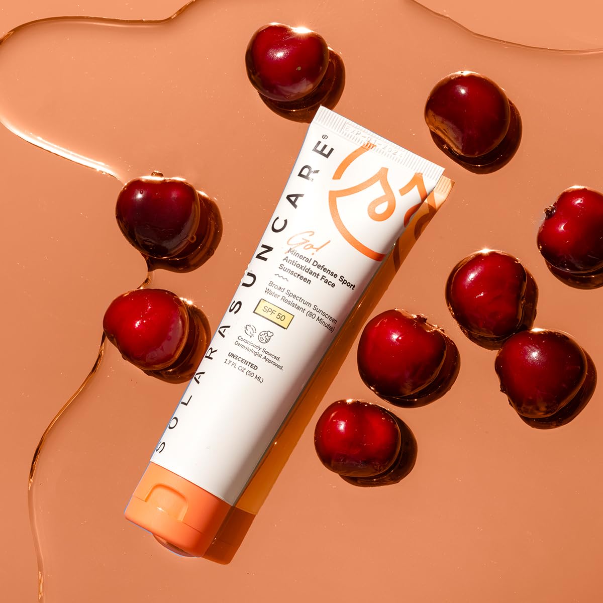 Solara Suncare - Go! Mineral Defense SPORT Face Sunscreen, SPF 50 | EWG Verified, Vegan, Cruelty Free, Reef friendly | Unscented, Sensitive Skin Safe, Water Resistant, Shea Butter (1.7 fl oz | 50 ml)
