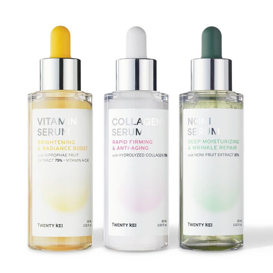 TWENTY KEI Noni Serum for Face, Hydrating Korean Face Serum with Noni Extract, Niacinamide & Ceramides, Lightweight Moisturizing Serum for Dry, Dull-Looking Skin, 2.02 Fl Oz