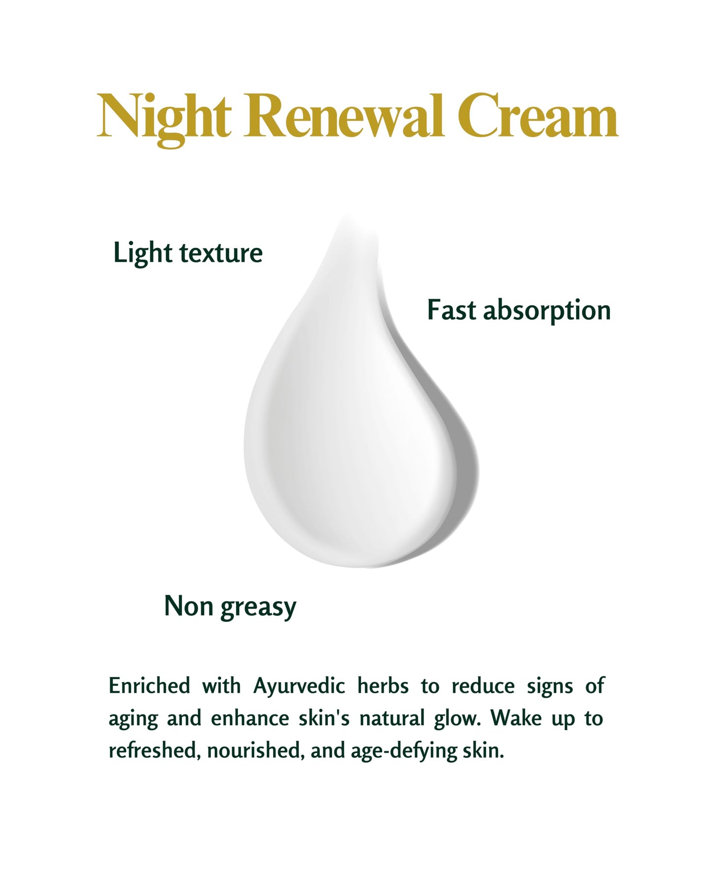 AYNI AYURVEDA Night Renewal Face Cream with Manjistha, Grape Seed Oil & Shea Butter,Anti-Aging, Hydrating, Improves Radiance, Helps Reduce Dark Spots – Natural Ayurvedic Blend (1.76 fl oz)