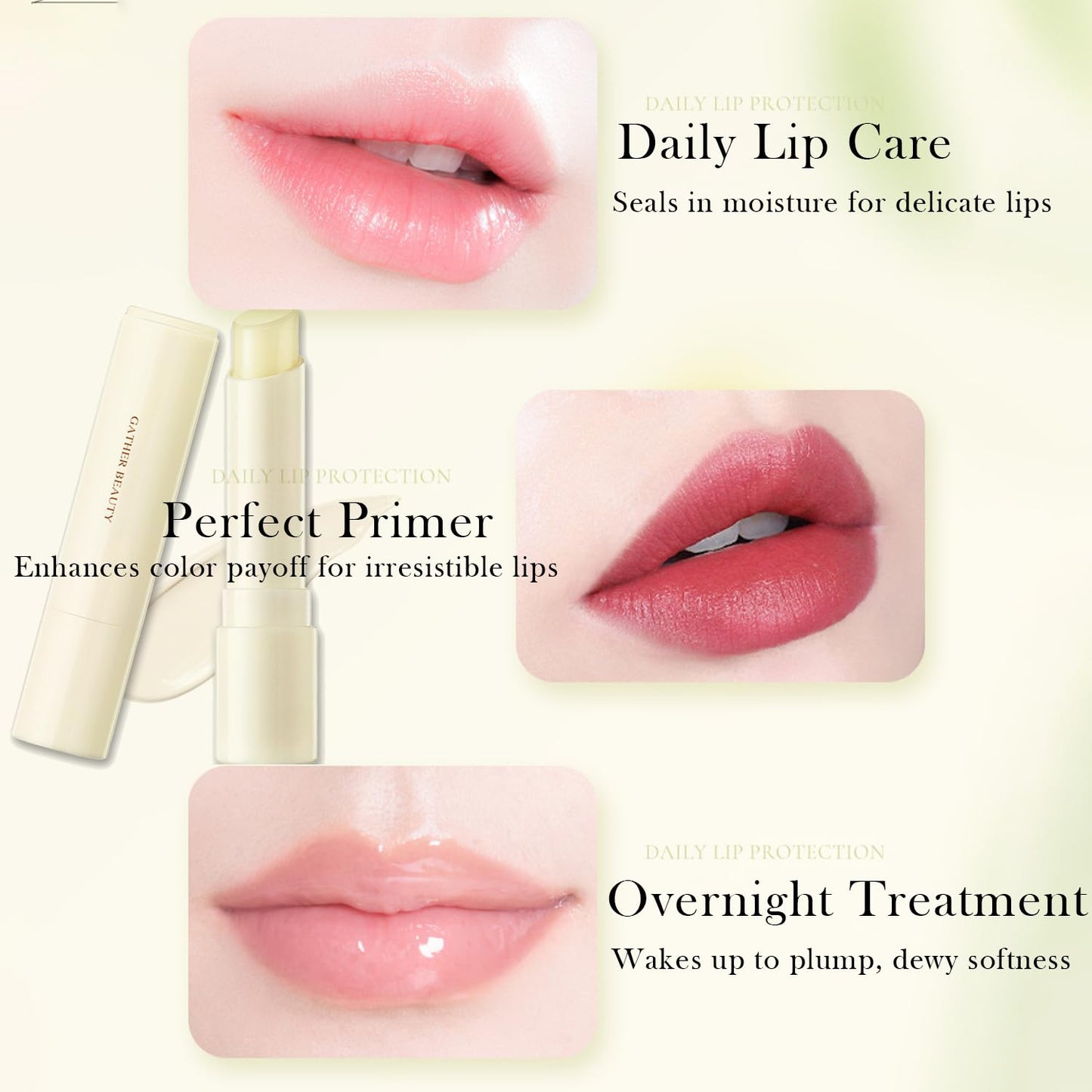 2 Pcs Colorless Lip Primer - Unscented & Non-Sticky, Ultra-Moisturizing Lip Care for Daily Hydration & Pre-Makeup Prep, Smooth & Lightweight